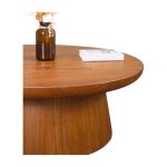 Round Teak Wood Coffee Table