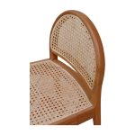 Teak Wood Bar Chair With Rattan TIF-BSTI 01 - Image 3