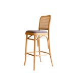 Teak Wood Bar Chair With Rattan