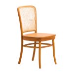 Teak Wood and Rattan Dining Chair