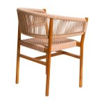 Teak Wood and Rope Dining Arm Chair TIF-DCI 01 - Image 4
