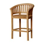 solid wood outdoor bar chair