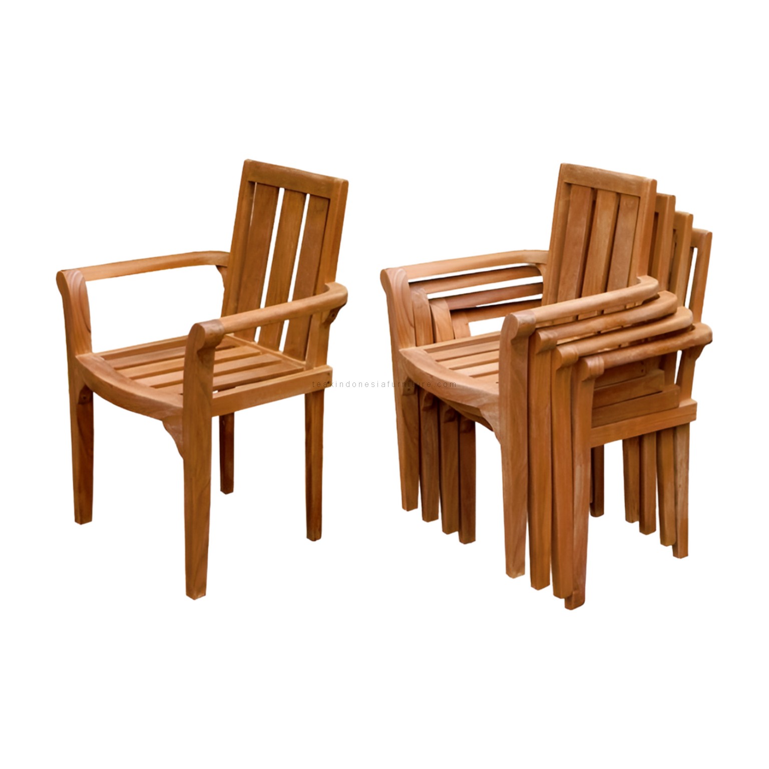 Solid Wood Teak Stacking Chair TIF-STCHO 04 solid wood teak stacking chair