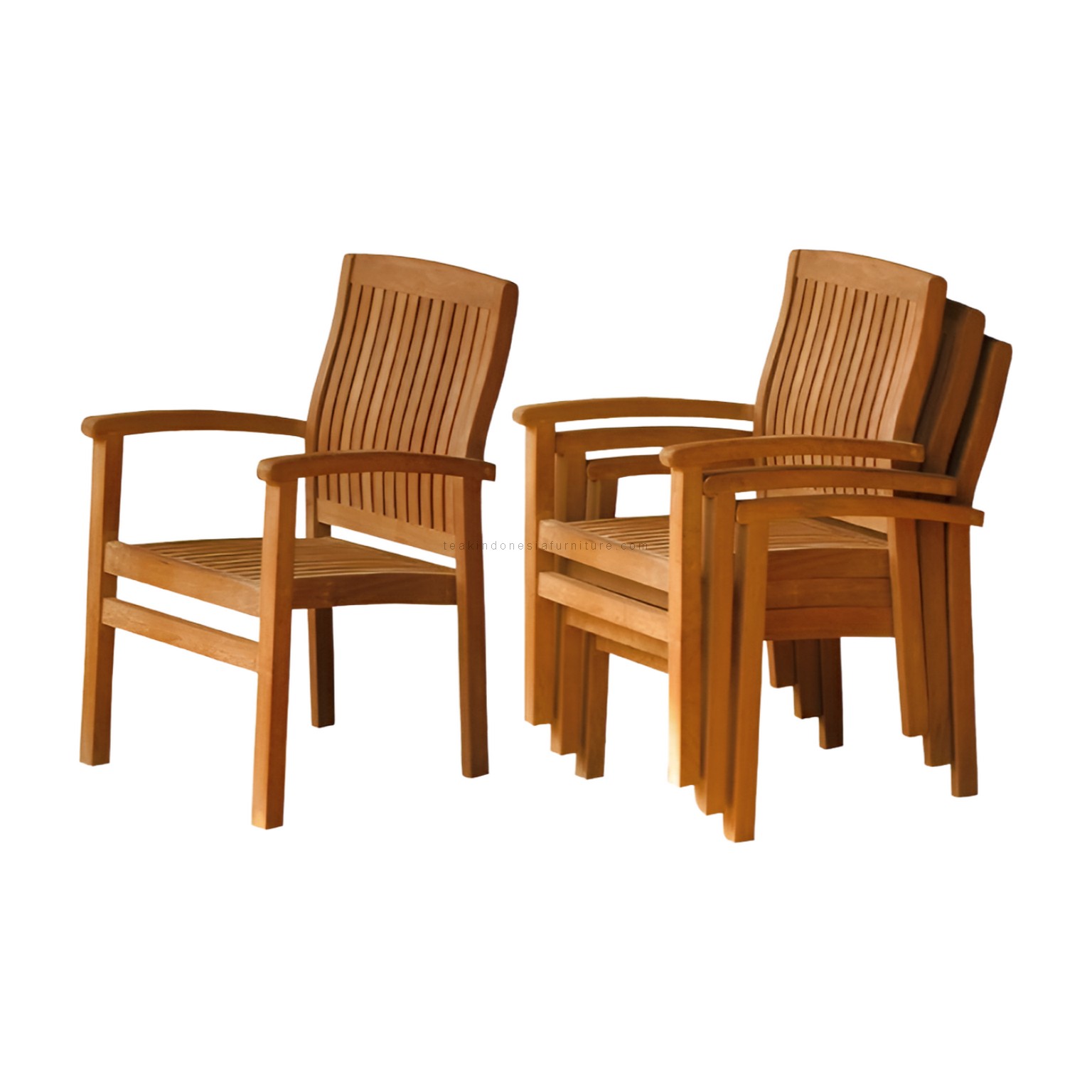 Teak Garden Stacking Chair TIF-STCHO 02 teak garden stacking chair
