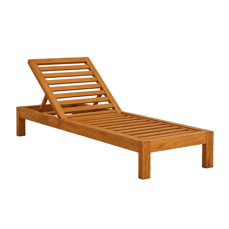 Teak Outdoor Chaise Lounge TIF-LOGR 03 (1) Teak Outdoor Chaise Lounge