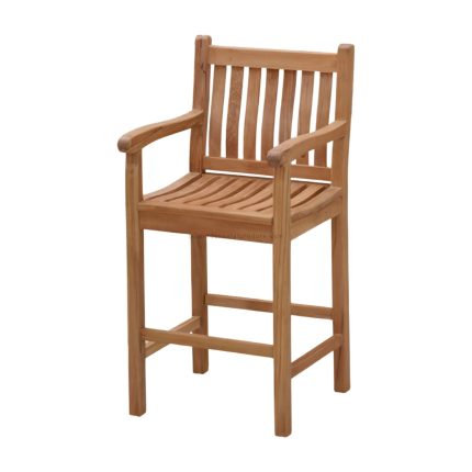 teak wood outdoor bar chair