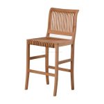 teak wood patio bar chair