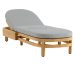 teak outdoor sun lounger