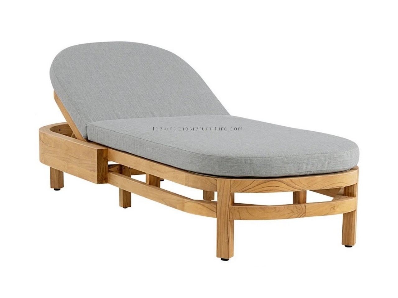 teak outdoor sun lounger