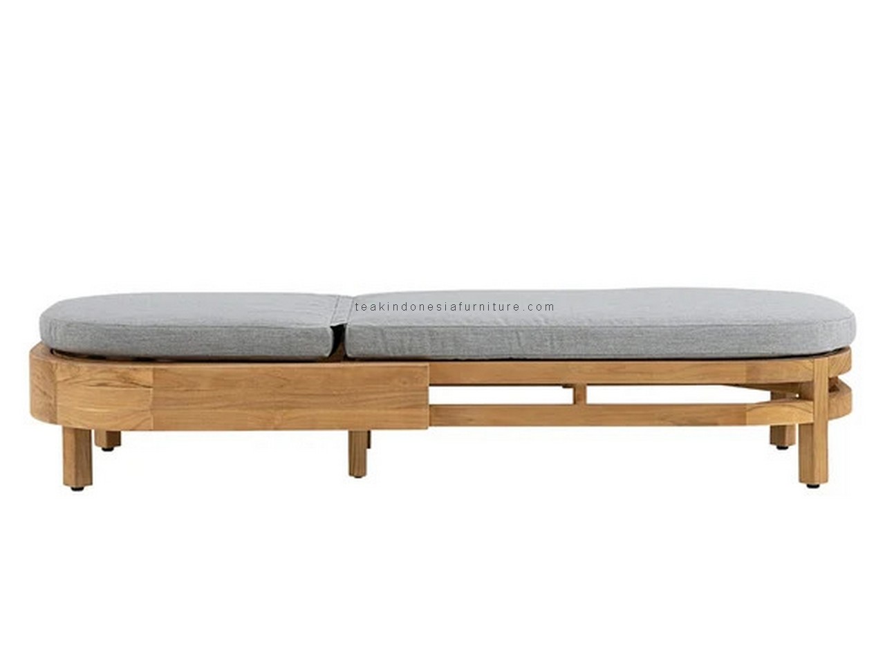 teak outdoor sun lounger
